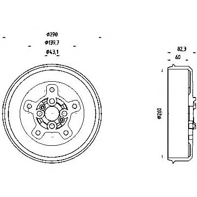 Тормозной барабан HELLA купить