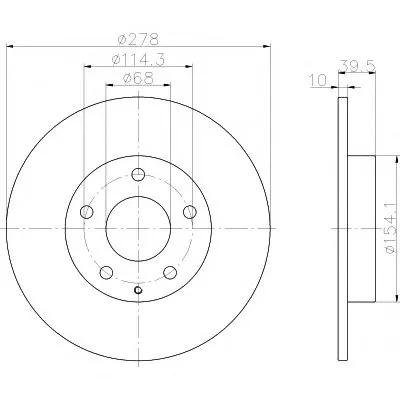 Тормозной диск PRO HELLA PAGID купить