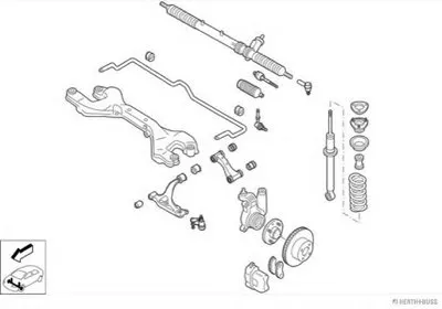 Рулевое управление; Подвеска колеса HERTH+BUSS JAKOPARTS купить