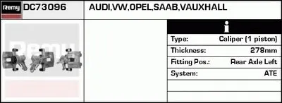 Тормозной суппорт Remanufactured REMY (Multiline) DELCO REMY купить