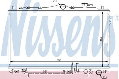 Радиатор, охлаждение двигателя NISSENS купить