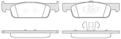 Комплект тормозных колодок, дисковый тормоз REMSA купить