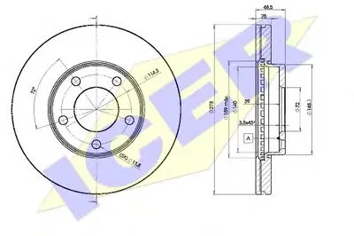 Тормозной диск ICER купить