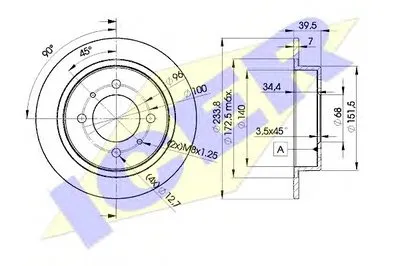 Тормозной диск ICER купить
