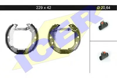Комплект тормозных колодок ICER купить