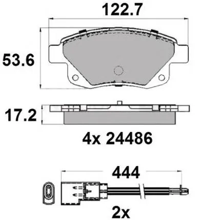 Комплект тормозных колодок, дисковый тормоз NATIONAL купить