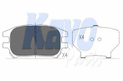 Комплект тормозных колодок, дисковый тормоз KAVO PARTS купить