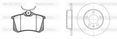 Комплект тормозов, дисковый тормозной механизм WOKING купить