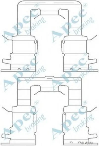 Комплектующие, тормозные колодки APEC braking купить