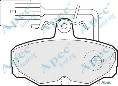 Комплект тормозных колодок, дисковый тормоз APEC braking купить