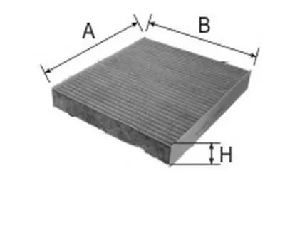 Фильтр, воздух во внутренном пространстве Cabin filter (Charcoal) for HONDA GOODWILL купить