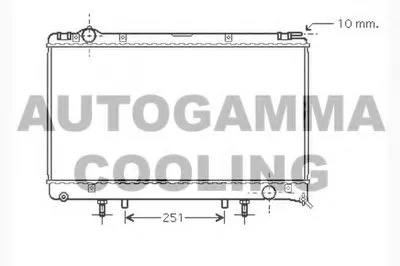 Радиатор, охлаждение двигателя AUTOGAMMA купить