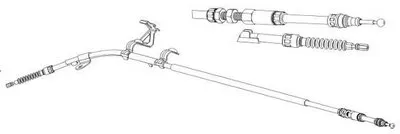 Трос, стояночная тормозная система FERODO купить