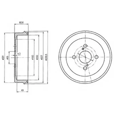 Тормозной барабан DELPHI купить