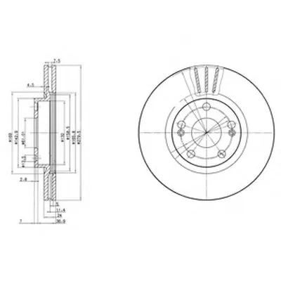 Тормозной диск DELPHI купить