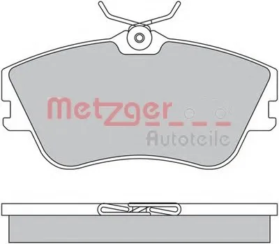 Комплект тормозных колодок, дисковый тормоз METZGER купить