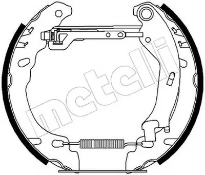 Комплект тормозных колодок Kit premounted METELLI купить