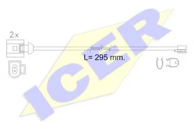 Сигнализатор, износ тормозных колодок ICER купить