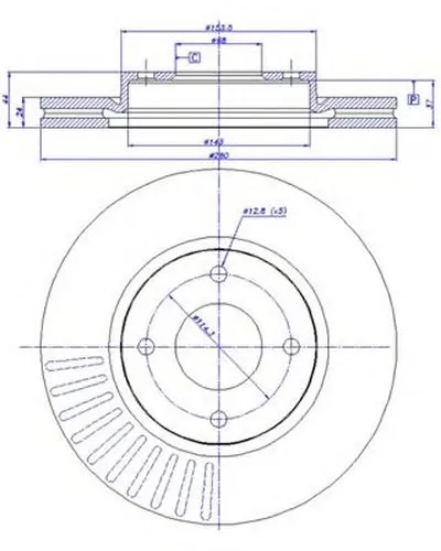 Тормозной диск CAR купить