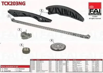 Комплект цепи привода распредвала FAI AutoParts купить