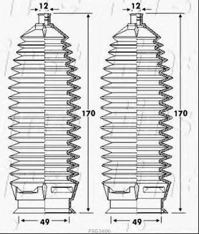 Пыльник, рулевое управление FIRST LINE купить