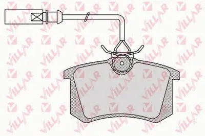 Комплект тормозных колодок, дисковый тормоз VILLAR купить