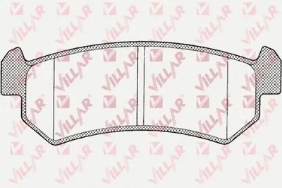 Комплект тормозных колодок, дисковый тормоз VILLAR купить