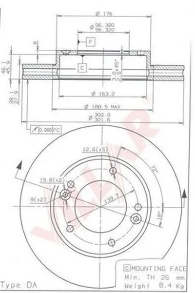 Тормозной диск VILLAR купить