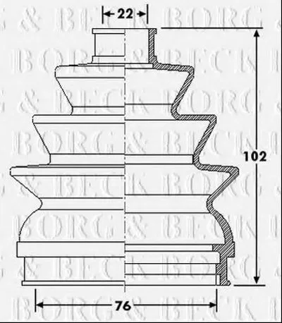 Пыльник, приводной вал BORG & BECK купить