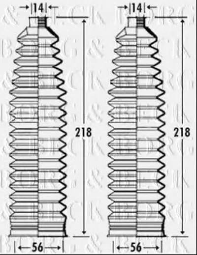 Пыльник, рулевое управление BORG & BECK купить