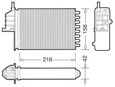 Теплообменник, отопление салона CTR купить
