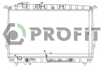 Радиатор, охлаждение двигателя PROFIT купить