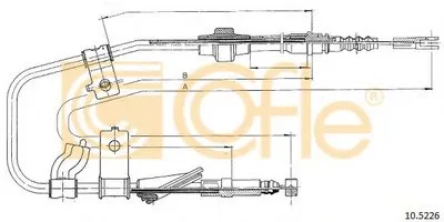 Трос, стояночная тормозная система COFLE купить