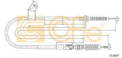 Трос, стояночная тормозная система COFLE купить