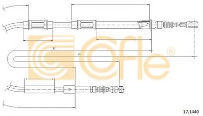 Трос, стояночная тормозная система COFLE купить