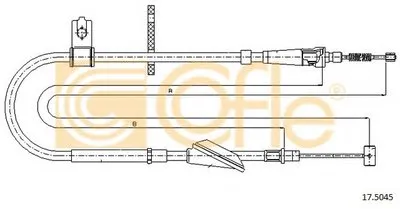 Трос, стояночная тормозная система COFLE купить