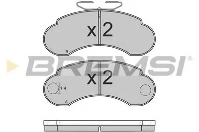 Комплект тормозных колодок, дисковый тормоз BREMSI купить