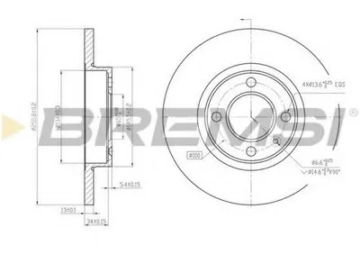 Тормозной диск BREMSI купить
