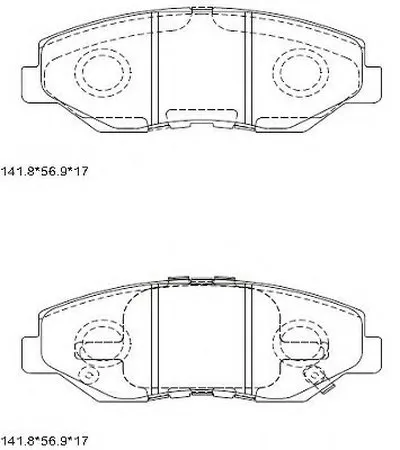 Комплект тормозных колодок, дисковый тормоз ASIMCO купить