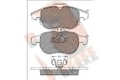 Комплект тормозных колодок, дисковый тормоз R BRAKE купить