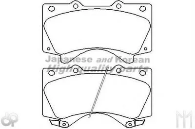 Комплект тормозных колодок, дисковый тормоз ASHUKI купить
