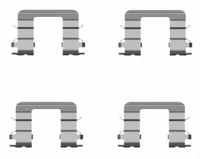 Комплектующие, колодки дискового тормоза HELLA купить