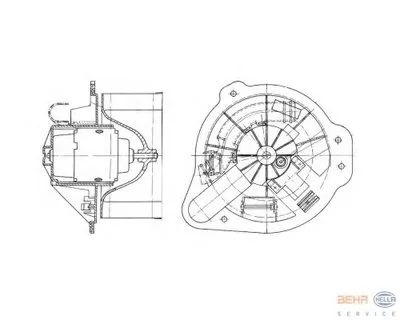 Вентиляция салона BEHR HELLA SERVICE HELLA купить