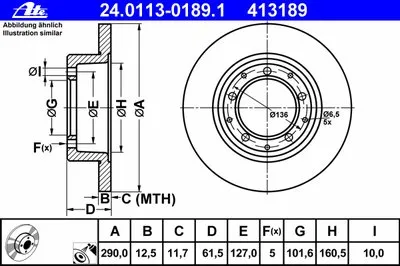 Тормозной диск ATE купить