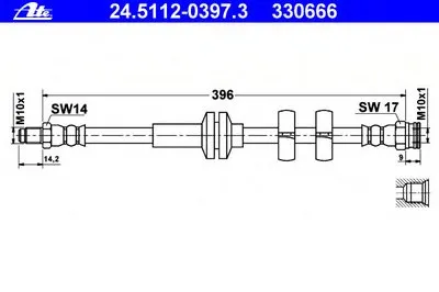 Тормозной шланг ATE купить