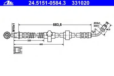 Тормозной шланг ATE купить
