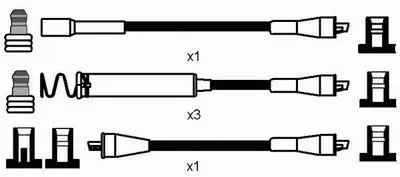 Комплект проводов зажигания NGK купить