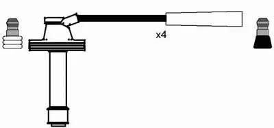 Комплект проводов зажигания NGK купить