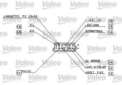 Выключатель на колонке рулевого управления VALEO купить