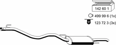 Глушитель выхлопных газов конечный ERNST купить